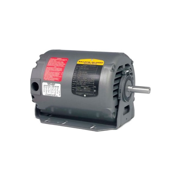 Baldor-Reliance Motor RM3116A, 1HP, 1725RPM, 3PH, 60HZ, 56/56H, 3516M, OPEN, F